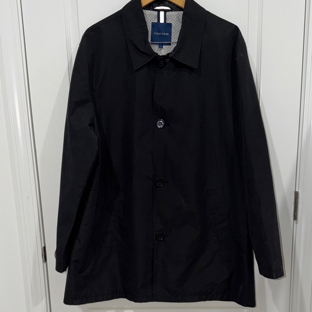 Cole Haan Men's Black Single-Breasted Coat